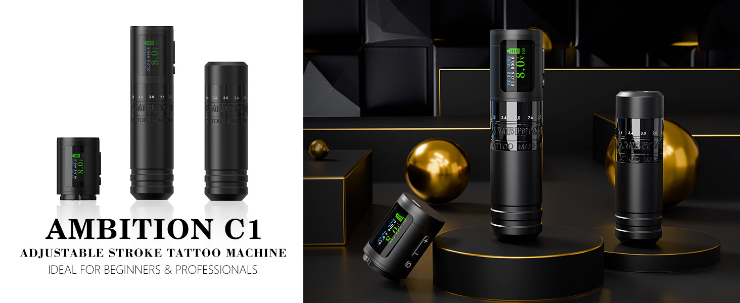 Amazon.com: Ambition C1 Tattoo Kit, Cordless Complete Tattoo Gun